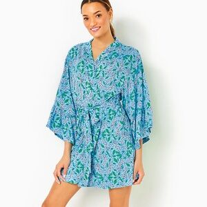 NWT Lilly Pulitzer Sherona Knit Robe - Leopard Pattern